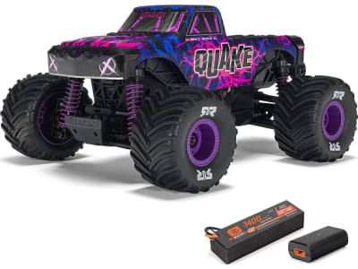 ARA2137T3 1 / 16 QUAKE GROM 4X4 RTR Brushed Monster Truck Battery and Charger 