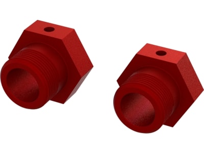 ARA310928 Aluminum Wheel Hex 24mm Red 2