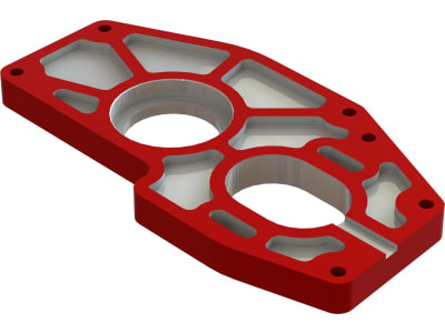 ARA311192 Aluminium Motor Mount Plate For Center Diff