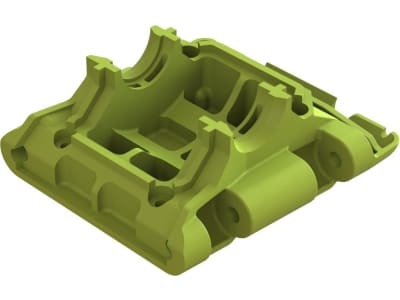 ARA320774 Rear Lower Skid / Gearbox Mount 1pc - Fluoro Yellow