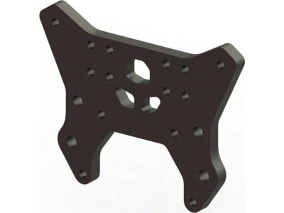 ARA330604 Aluminum Front Shock Tower Black