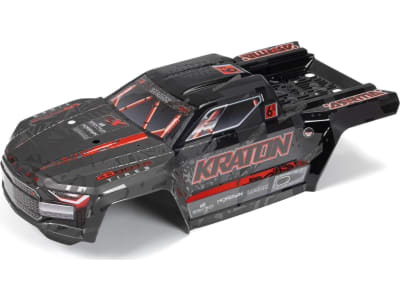 ARA406169 KRATON 6S EXB BLX Painted Decalled Trimmed Body Black / Red