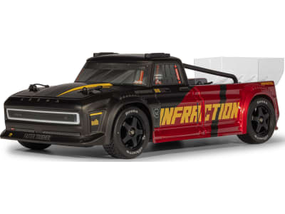 ARA4315V4T2 1 / 8 INFRACTION 223S DSC 4X4 RTR All-Road Street Bash Black / Red