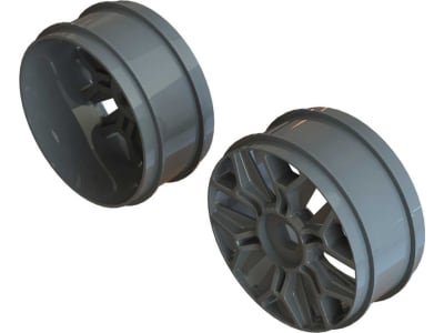 ARA510127 1 / 8 Buggy Wheel 17mm Hex Gun Metal 2