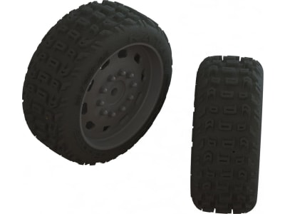 ARA550083 dBoots KATAR 35 / 085 2.4 Tire Set Glued 1 Pair