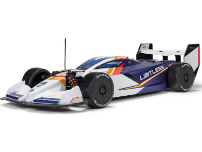 ARA7816T2 1 / 7 Limitless 120 8s Blx Speed Machine RTR W Avc White / Blue1 / 7