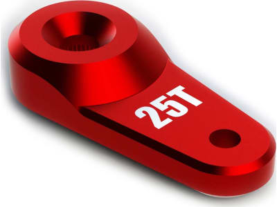 ARAC8871 AR340102 Servo Horn Metal 25T Aluminum Red
