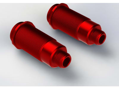 ARAC8974 AR330341 Aluminum Shock Body 16x56mm Red Nero  2 