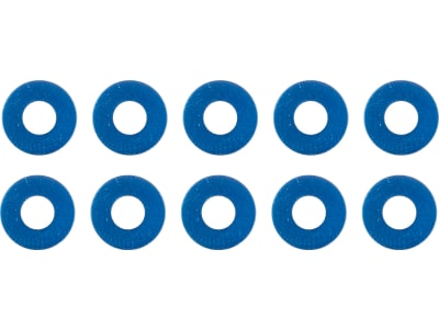 ASC1373 FT Wheel Hex Spacer Set Blue Aluminum