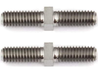 ASC1410 FT Titanium Turnbuckles M3x16 mm  .630 in  silver