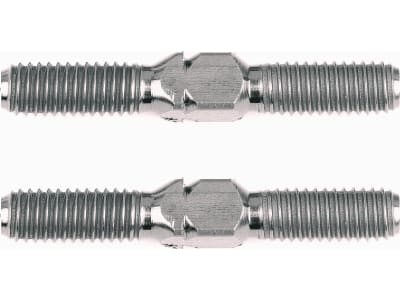 ASC1418 FT Silver Titanium Turnbuckles M3x21 mm  .83 in 