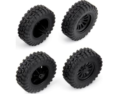 ASC21431 MT28 Front and Rear Wheels and Tires mounted