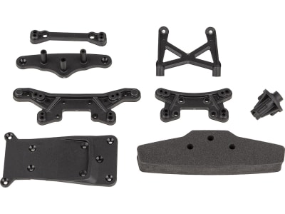 ASC21573 Reflex 14R Shock Towers Bumper and Skid Plate Set