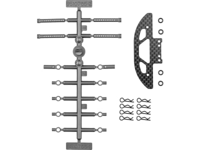 ASC21645 RC28R Front Bumper And Body Mount Set