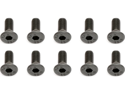ASC25201 M3x8mm Flat Head Hex Screw: MGT 10pcs