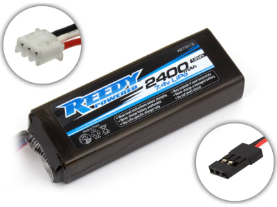 ASC27313 Reedy LiPo Pro TX / RX 2400mAh 7.4V Flat