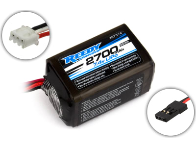 ASC27314 Reedy LiPo Pro RX 2700mAH 7.4V Hump