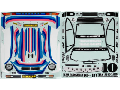 ASC31964 RC10 4x4 Rally Body Decal Set