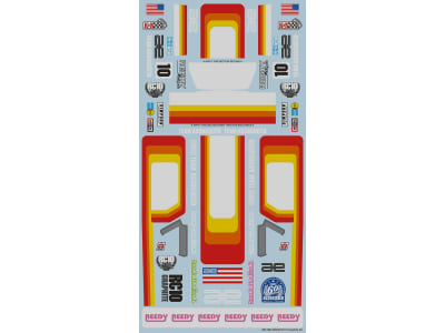 ASC6172 RC10 Graphite Kit Decal Sheet