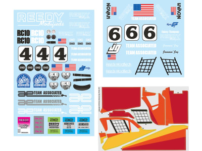 ASC6398 RC10 Jay Halsey WC Decal Sheet