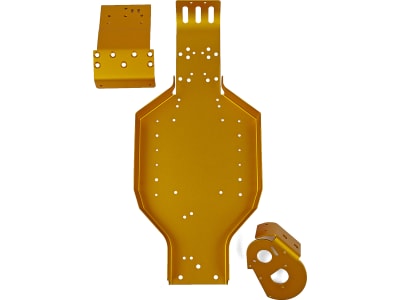 ASC6637 RC10 Chassis gold