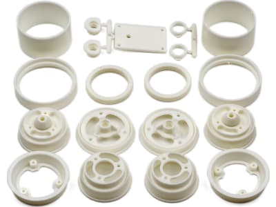 ASC6643 RC10 Wheels front and rear white