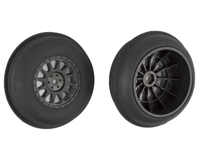 ASC71063 Sand Ribbed Tires and Method SC Wheels mounted black front
