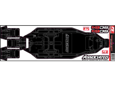 ASC71185 RC10SC6.4 FT Chassis Protective Sheet printed