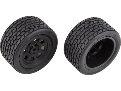 ASC71195 SR10 Rear Wheels with Street Stock Tires mounted