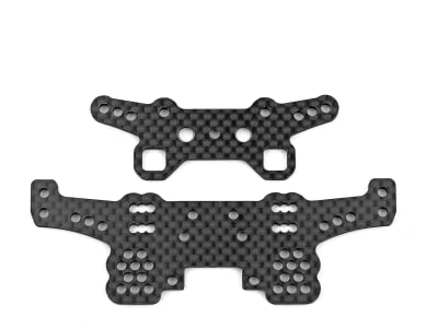 ASC72203 DC10 Shock Towers front and rear carbon fiber