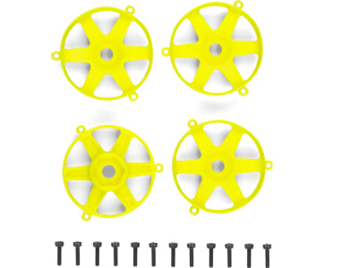 ASC72270 Dc10 Ft Adjustable Wheel Face Plate Fluorescent Yellow