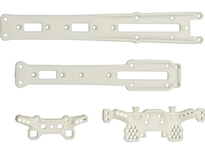 ASC72298 DC10 Plastic Shock Towers And Top Deck Natural