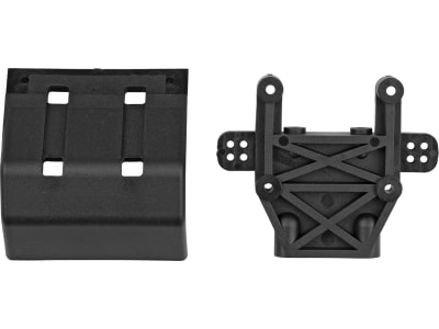 ASC7536 RC10GT Rear Bulkhead And Bumper Black