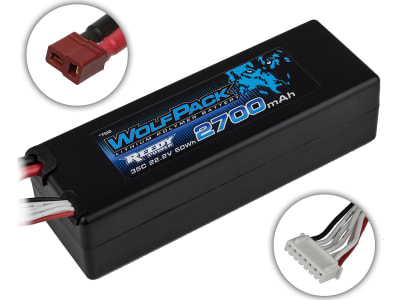 ASC762 Wolfpack LiPo 2700mah 35c 6s 22.2v Battery W /  T-Plug