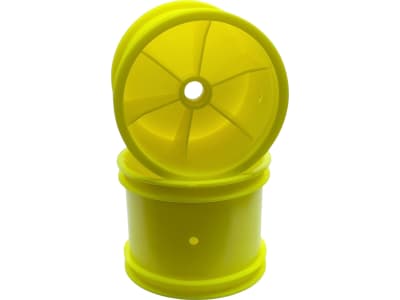 ASC7862 Truck Front Wheels Yellow 3 / 8 inch bearing mount - no hex
