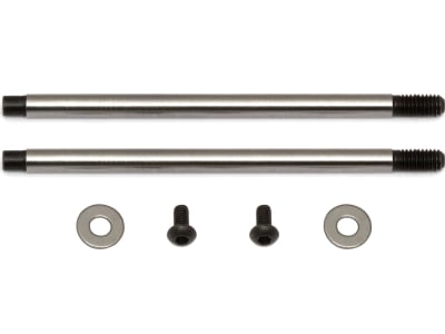 ASC91624 Factory Team 3x35 mm Shock Shafts  V2  Chrome