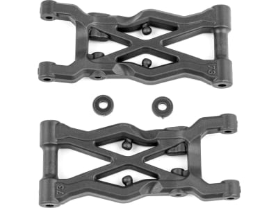 ASC91873 RC10b6.2 Factory Team Rear Suspension Arms 73mm Carbon Fiber