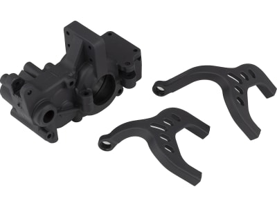 ASC91952 RC10B6.1 FT Laydown Gearbox and Chassis Braces carbon