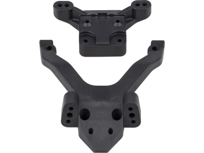 ASC91972 RC10b6.4 Ft Top Plate and Ballstud Mount Carbon