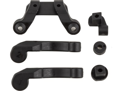 ASC91978 RC10b6.4 Front Wing Mount Fan Mounts and Battery Brace Shim Se