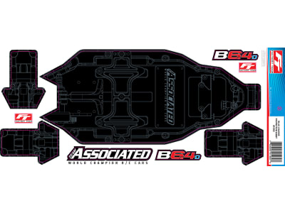 ASC91980 RC10b6.4d Ft Chassis Protective Sheet Printed