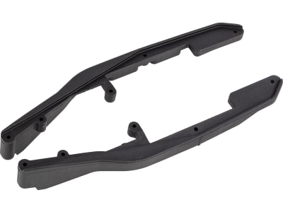 ASC92402 RC10b7 Ft Side Rails Carbon