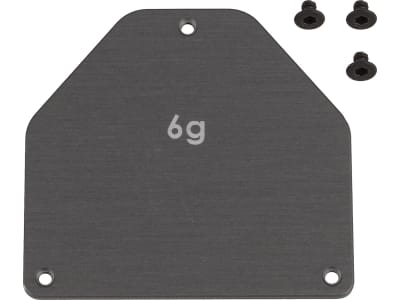 ASC92444 RC10B7 FT Aluminum Servo Weight Plate 6g