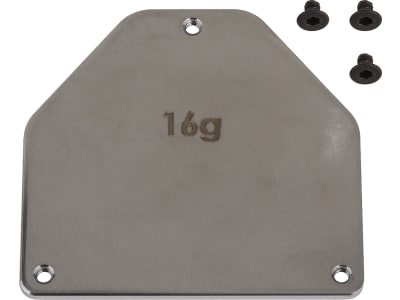 ASC92445 RC10B7 FT Steel Servo Weight Plate 16g
