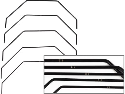 ASC92458 RC10b7 Rear Anti-Roll Bar Set