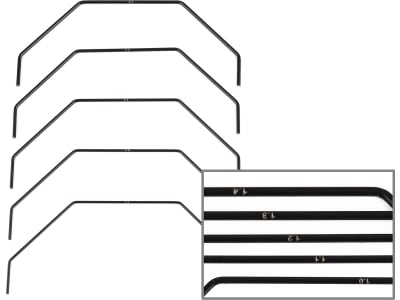 ASC92459 RC10b7 Front Anti-Roll Bar Set