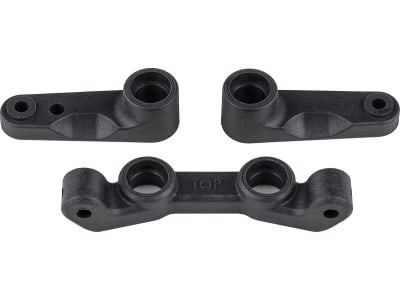 ASC92489 RC10b7 Ft Steering Bellcrank and Rack Set Carbon