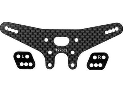 ASC92578 RC10b7.1 Ft Gull Dropper and Rear Shock Tower Set -2mm