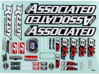ASC92584 RC10b7.1 Decal Sheet