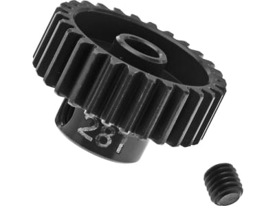 ASC1346 Factory Team Aluminum Pinion Gear 28t 48p 1 / 8 Shaft